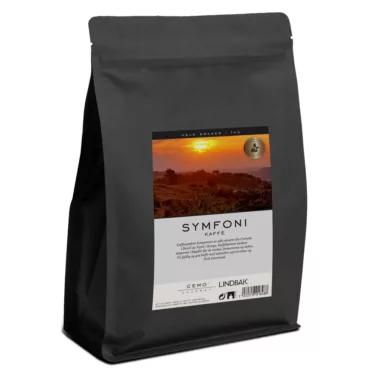 Lindbak Symfoni kaffe, hele bønner - 1 kg per pose