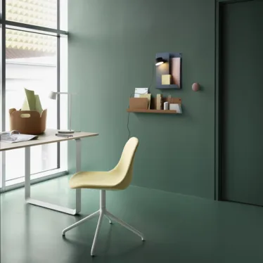 Fiber side chair swivel base