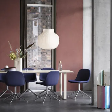 Fiber side chair swivel base