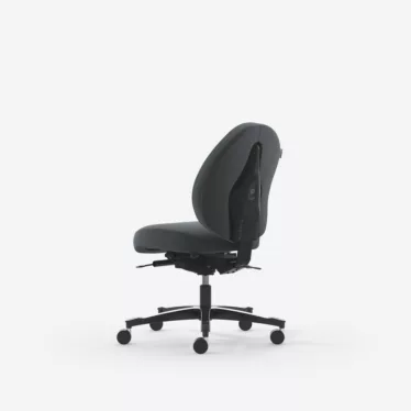 Malmstolen Focus R7 Medium - Mørk grå Select 60134 / Klargjort for nakkestøtte / Sort understell / Hjul for harde gulv