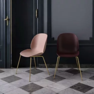 Beetle Chair - Pastell Grønn / Matt sort understell