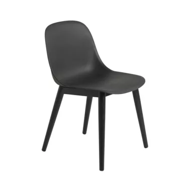 Fiber side chair swivel base - Oker sete / Eik understell