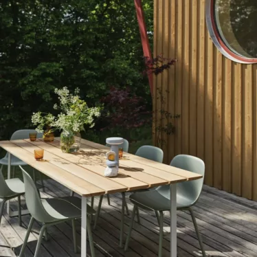 Fiber Outdoor Side Chair - Grå