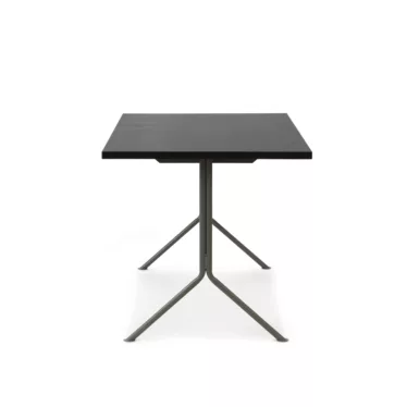 Kip Desk - Mørk brun furu / Grått understell