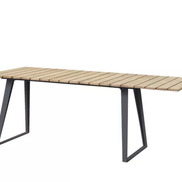 Copenhagen Spisebord - Lava grå / Aluminium