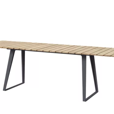 Copenhagen Spisebord - Lava grå / Aluminium