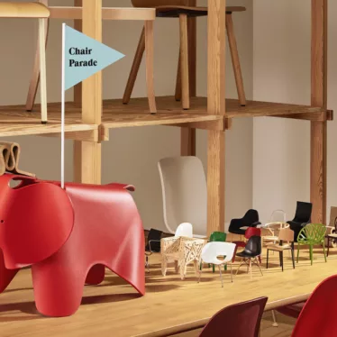Elephant chair small - Hvit