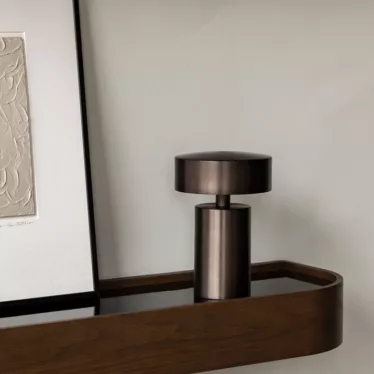 Column Portable Table Lamp - Bronze