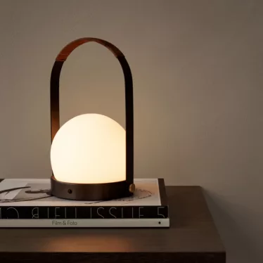 Carrie Led Portable Table Lamp - Hvit