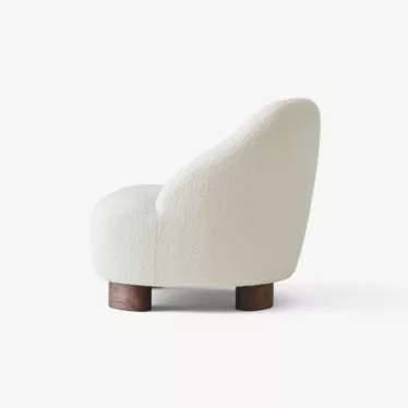 Margas Lounge Chair LC1 - Beige Karakortum 001 / Oljet valnøtt