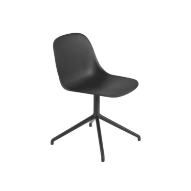 Fiber side chair swivel base - Hvitt sete / Hvitt understell