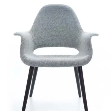 Organic Chair - Ice blue/ivory sete / Sort ask understell