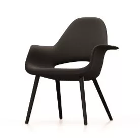 Organic Chair - Mørk grå sete / Sort ask understell