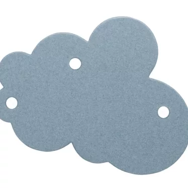 Cloudz - 94x94 cm / Lys grå Blazer Lite tekstil