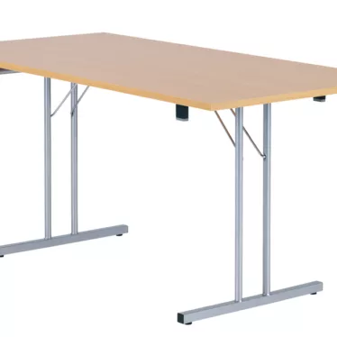 Standard 4680 140x60 cm - Hvit overflate / Sølv understell