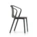 Belleville Chair Wood - Mørk eik sete / Sort understell
