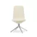 Off Chair lav 4L Aluminium - Hvit Hallingdal tekstil / Sølvfarget understell av aluminium