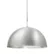 Shade lys Pendant - Stor / Klarlakkert spunnet aluminium