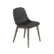 Fiber side chair wood base