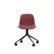 Form Chair Swivel 4W - Rødt sete / Sort understell