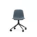 Form Chair Swivel 4W - Blått sete / Sort understell