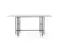 Snaregade Dining Table - Hvit linoleum / Sort understell