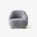Margas Lounge Chair LC1 - Blågrå Gentle 133 / Oljet eik