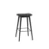 Fiber bar stool wood base - Refine sort skinn / Sort understell