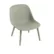 Fiber lounge chair tube base - Dusty green sete / Dusty green understell