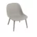 Fiber lounge chair wood base