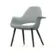 Organic Chair - Ice blue/ivory sete / Sort ask understell
