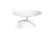 Kvart rundt Ø80 cm - Hvit bordplate / Hvitt understell
