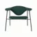 Masculo lounge chair - Mørk grønn Velvet / Matt sort understell