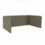 FoldIT Bordskjerm, 114x62 cm - Lys grå Xpress 60003 / Hvitt bordfeste