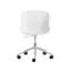 Hyg Chair Swivel - Hvitt skall / Gaslift / Aluminium fotkryss