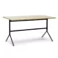 Kip Desk - Beige Furu / Sort understell