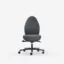 Malmstolen Focus R7 High - Mørk grå Select 60134 / Klargjort for nakkestøtte / Sort understell / Hjul for harde gulv